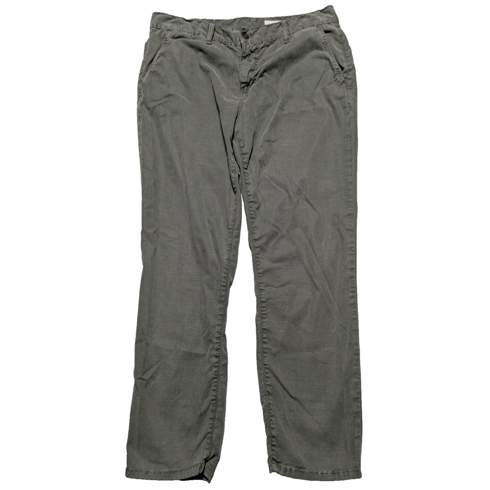 Pistola Olive Green Lyocell Stretch Blend‎ Cropped Pants - Women 30 Made In USA